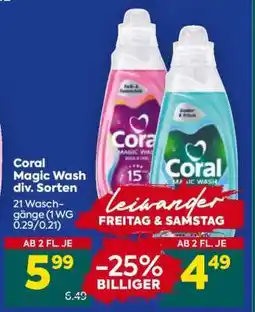 Billa Coral Magic Wash div. Sorten Angebot