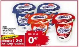 Billa Zott Sahnejoghurt div. Sorten Angebot