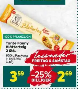 Billa Tante Fanny Blätterteig 2 Stk Angebot