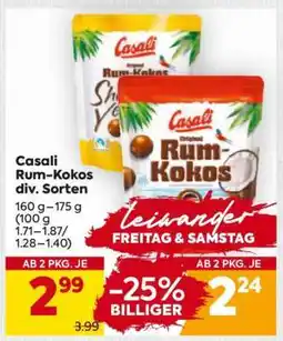 Billa Casali Rum-Kokos div. Sorten Angebot