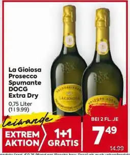 Billa La Gioiosa Prosecco Spumante DOCG Extra Dry Angebot