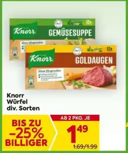 Billa Knorr Würfel div. Sorten Angebot