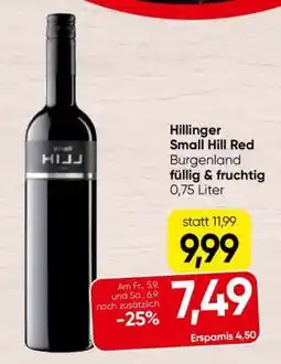 Spar Hillinger Small Hill Red Angebot
