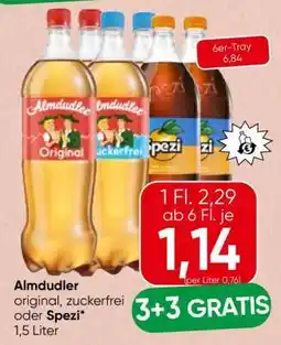 Spar Almdudler Original, Zuckerfrei oder Spezi Angebot
