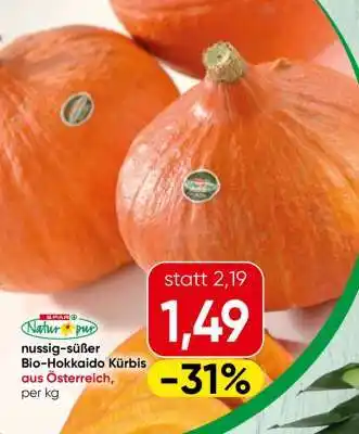 Spar nussig-süßer Bio-Hokkaido Kürbis aus Österreich Angebot