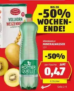 Hofer Roemerquelle Mineralwasser Angebot