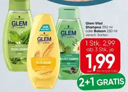 Spar Glem Vital Shampoo oder Balsam Angebot