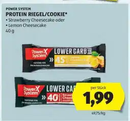 Hofer POWER SYSTEM PROTEIN RIEGEL/COOKIE Angebot