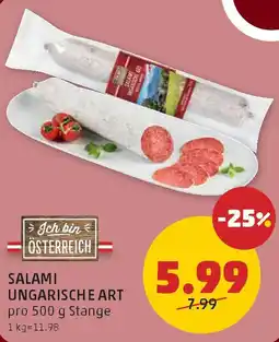 PENNY Salami ungarische art Angebot