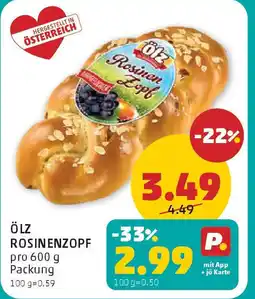 PENNY Ölz rosinenzopf Angebot