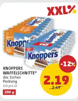 PENNY Knoppers Waffelschnitte Angebot