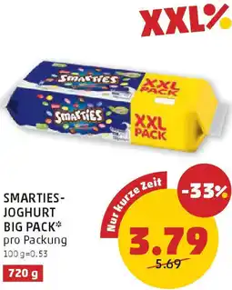 PENNY Smarties- joghurt big pack Angebot