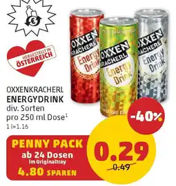 PENNY Oxxenkracherl energydrink Angebot