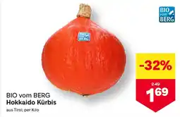 MPreis BIO vom BERG Hokkaido Kürbis Angebot