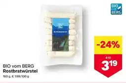 MPreis BIO vom BERG Rostbratwürstel Angebot