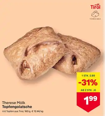 MPreis Therese Mölk Topfengolatsche Angebot