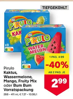 MPreis Pirulo Kaktus, Wassermelone, Mango, Fruity Mix oder Bum Bum Vorratspackung Angebot