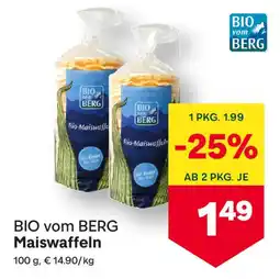 MPreis BIO vom BERG Maiswaffeln Angebot