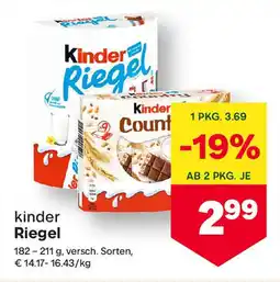 MPreis kinder Riegel Angebot