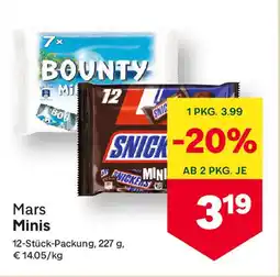 MPreis Mars Minis Angebot