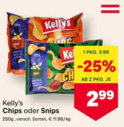 MPreis Kelly's Chips oder Snips Angebot