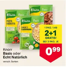 MPreis Knorr Basis oder Echt Natürlich Angebot