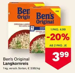 MPreis Ben's Original Langkornreis Angebot