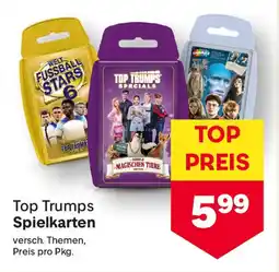 MPreis Top Trumps Spielkarten Angebot