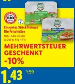Lidl Bio Frischkäse Angebot