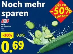 Lidl Gurke aus Österreich Angebot