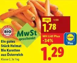 Lidl Bio Karotten aus Österreich Angebot