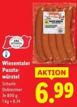 Lidl Wiesentaler puszta würstel Angebot
