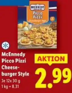 Lidl McEnnedy Picco Pizzi Cheese- burger Style Angebot