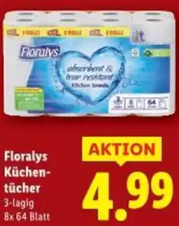 Lidl Floralys Küchen- tücher Angebot