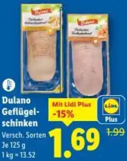 Lidl Dulano Geflügel-schinken Angebot