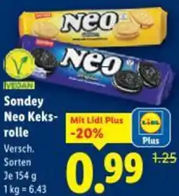 Lidl Sondey Neo Keks-rolle Angebot