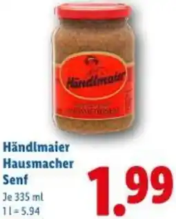 Lidl Händlmaier Hausmacher Senf Angebot