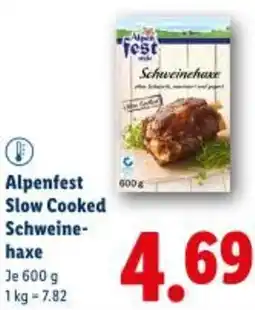 Lidl Alpenfest Slow Cooked Schweine- haxe Angebot