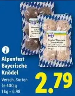 Lidl Alpenfest Bayerische Knödel Angebot