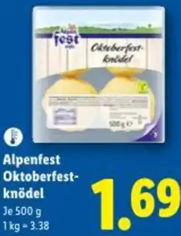 Lidl Alpenfest Oktoberfest- knödel Angebot
