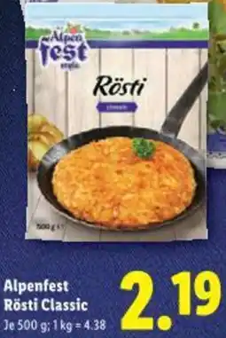 Lidl Alpenfest Rösti Classic Angebot