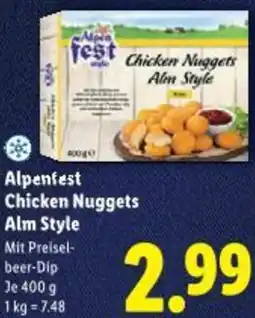 Lidl Alpenfest Chicken Nuggets Alm Style Angebot