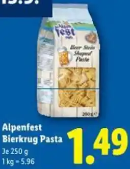 Lidl Alpenfest Bierkrug Pasta Angebot