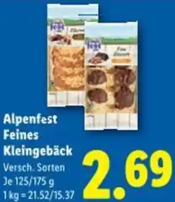Lidl Alpenfest Feines Kleingebäck Angebot