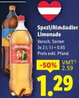 Lidl Spezi/Almdudler Limonade Angebot