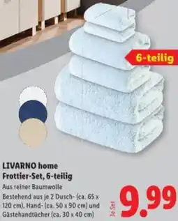 Lidl LIVARNO home Frottier-Set, 6-teilig Angebot