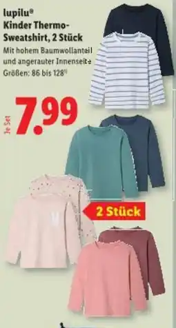 Lidl lupilu Kinder Thermo-Sweatshirt Angebot