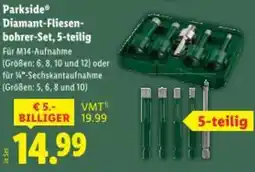 Lidl Parkside Diamant-Fliesen- bohrer-Set, 5-teilig Angebot