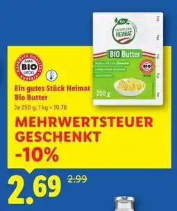 Lidl EIN GUTES STÜCK HEIMAT Bio Butter Angebot