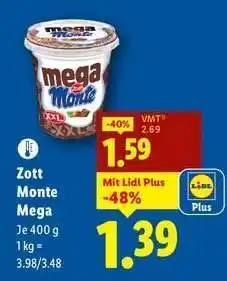 Lidl Zott Monte Mega Angebot